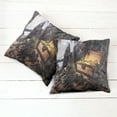 thumbnail image 6 of Ambesonne Fantasy Throw Pillow Cover 2 Pack, Treasure Chest in Cave, 20", Charcoal Grey Amber, 6 of 7