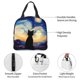 thumbnail image 4 of Disketp Cat Under Starry Skies Bolsa Térmica para Almuerzo para Hombre y Mujer, Ideal para Trabajo, Senderismo y Picnic, 4 of 8