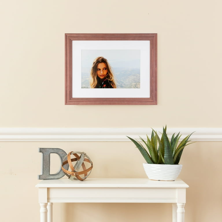 アートポスター　OAK　Art Frame　Pink × Overlap Amazon.com - ArtToFrames 24x36 inch Baby Pink Stain on Beech