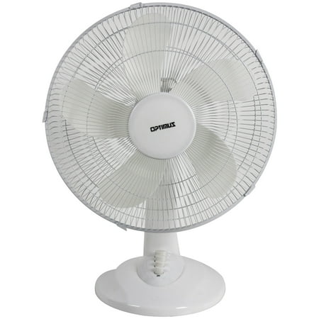 Optimus F 1637 Oscillating Table Fan 16 Walmart Com