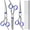 Blue 5 in 1, variant on Dog Grooming Scissors with Safety Round Tips Stainless Steel Professional Dog Grooming Kit - Thinning, Curved Scissors and Comb for Cat Pet (Pink 4 in 1)