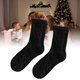 thumbnail image 5 of Calcetines de tripulación para niñas de algodón, cómodos, cálidos, retro, preppy, media pantorrilla, calcetines para invierno, otoño, negro, M, 5 of 5