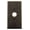 Flat Black, variant on Emtek 2423TWB 4-1/2" Height Rectangular Style Bronze Lighted Doorbell Rosette From The