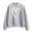 Grey, variant on Womens Basic Tops Fall Winter Loose Fit Crew Neck Long Sleeve Dolman Cold Shoulder Ribbed Knit Heart Print Leisure Cotton Sweatshirt (Grey,M)