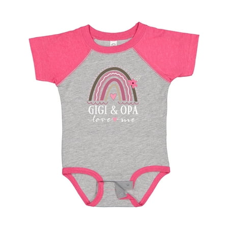 

Inktastic Gigi and Opa Love Me Rainbow Gift Baby Girl Bodysuit