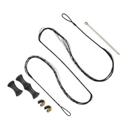 Uxcell Bow String Replacement for Traditional Recurve Longbow with Finger Guard & Brass Nock Points 49 Inch