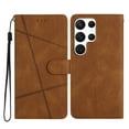thumbnail image 1 of Tarise Galaxy S21 Ultra Flip Wallet Phone Case, PU Leather Kickstand Wrist Strap Card Holders Shockproof TPU Inner Shell Magnetic Solid Color Case Cover for Samsung Galaxy S21 Ultra 5G 6.8", Brown, 1 of 9