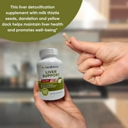 Healblend Natural Liver Support Supplement - Helps Detox Cleanse & Repair with Milk Thistle, Artichoke Enhance, Dandelion Root, Optimal Liver Health - 60 Capsules