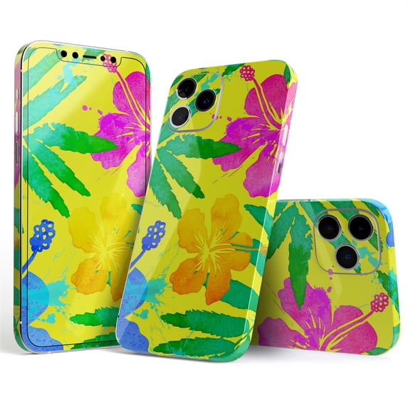 DesignSkinz Tropical Fluorescent v2 Full-Body Skin Decal Wrap Cover for iPhone 16