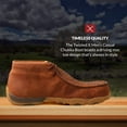 thumbnail image 2 of Twisted X Men’s Casual Chukka Boot - Driving Moc Handcrafted with Full-Grain Leather Upper, Rubber Outsole, Composite Insole, and Removable Footbed, Tan,10 EE, 2 of 6