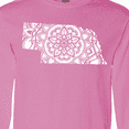 thumbnail image 4 of Inktastic Nebraska Silhouette Mandala Long Sleeve T-Shirt, 4 of 5
