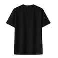 thumbnail image 4 of HONHUZH Mens Plus Size Summer Tops Solid T-Shirts Short Sleeve Oversized Crew Neck Unisex Casual Tee, 4 of 9