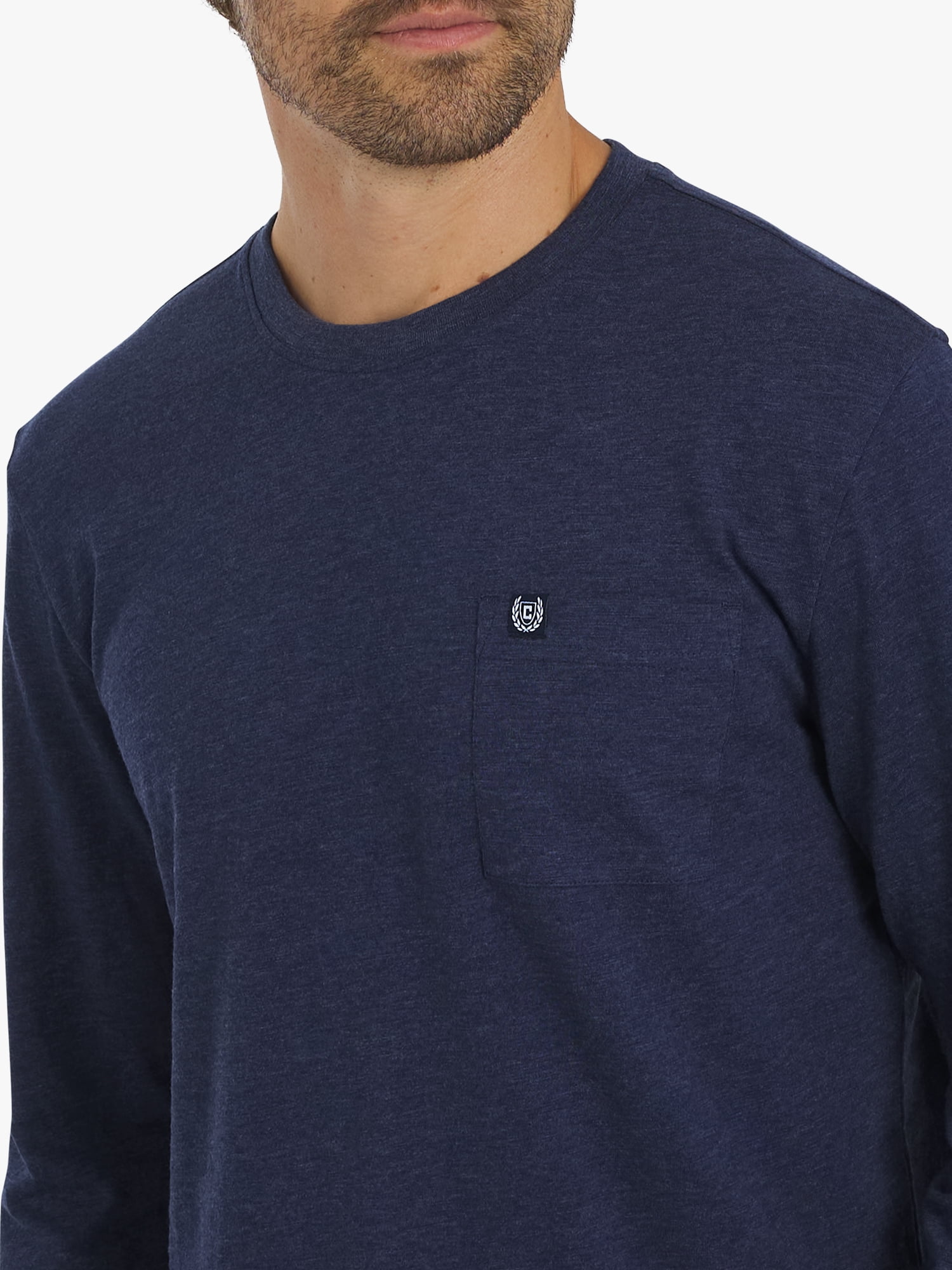 Chaps Men's & Big Men's Long Sleeve Slub Tee, Sizes S-3XL