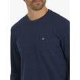 thumbnail image 4 of Chaps Men's & Big Men's Long Sleeve Slub Tee, Sizes S-3XL, 4 of 8
