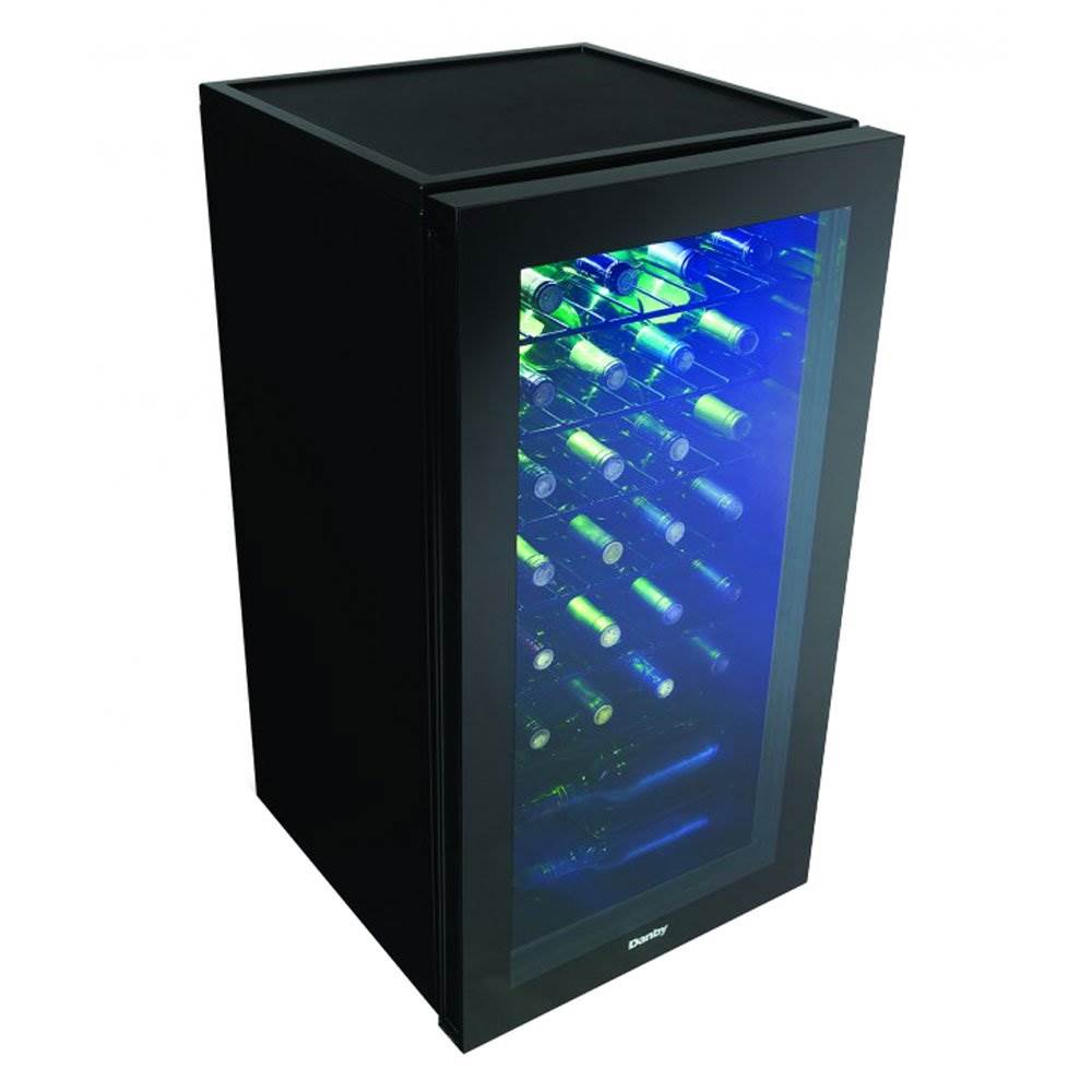 Danby 36 Bottle Electric Wine Cooler Cellar Storage Mini Bar Refrigerator, Black