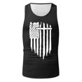 thumbnail image 3 of TOWED22 4th of July Shirts Mens Muscle Tank Top 1776 Sleeveless Graphic Gym Workout American Flag Shirt(Black,L), 3 of 4