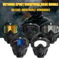 thumbnail image 3 of Motorcycle Goggles Detachable Skull Mask Wind Proof Lens Full Face Mask Safety Sports Riding D0K1, 3 of 7