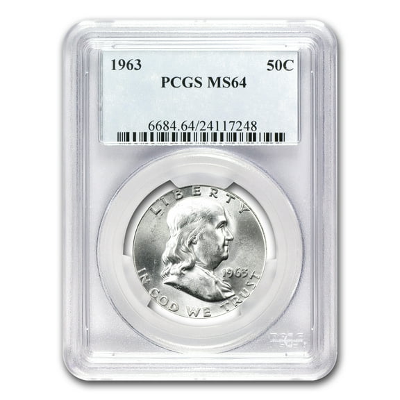 1948-1963 Franklin Half Dollar MS-64 PCGS (Random)