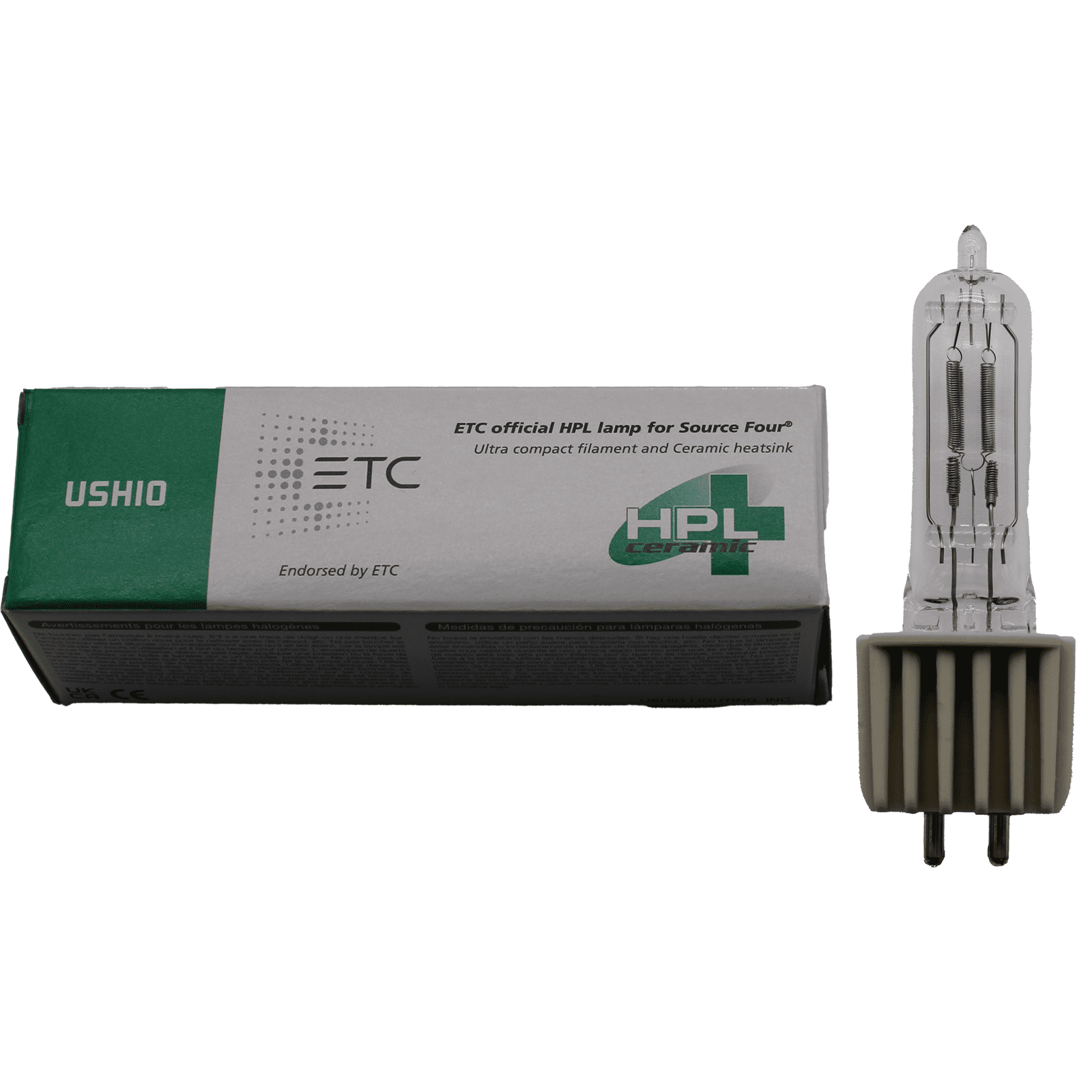 Ushio HPL 575W 115V/SL Stage Lamp Ultra-Long 3000-Hour Life Consistent & Intense Light for Theaters, Studios, & Events Model 1004063 - 1 Unit per pack