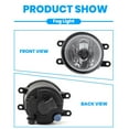 thumbnail image 3 of Pair of Bumper Fog Light Halogen Lamp Left Right Side For 2009-2014 Toyota Venza, 3 of 12
