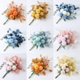thumbnail image 4 of Visland Artificial Flowers Set, Fake Silk Hydrangea Bouquet Chrysanthemum DecorPlastic Flower Arrangements Bouquet Decorations for Weddings Home, 4 of 7