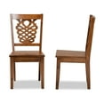 thumbnail image 4 of Baxton Studio Gervais Dining Chair, Set of 2, Walnut Brown, 4 of 8