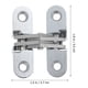 thumbnail image 4 of Puerta oculta Bisagra ajustable de metal de 180 grados Bisagra de bisagra abatible Suministro de bisagras, 4 of 7