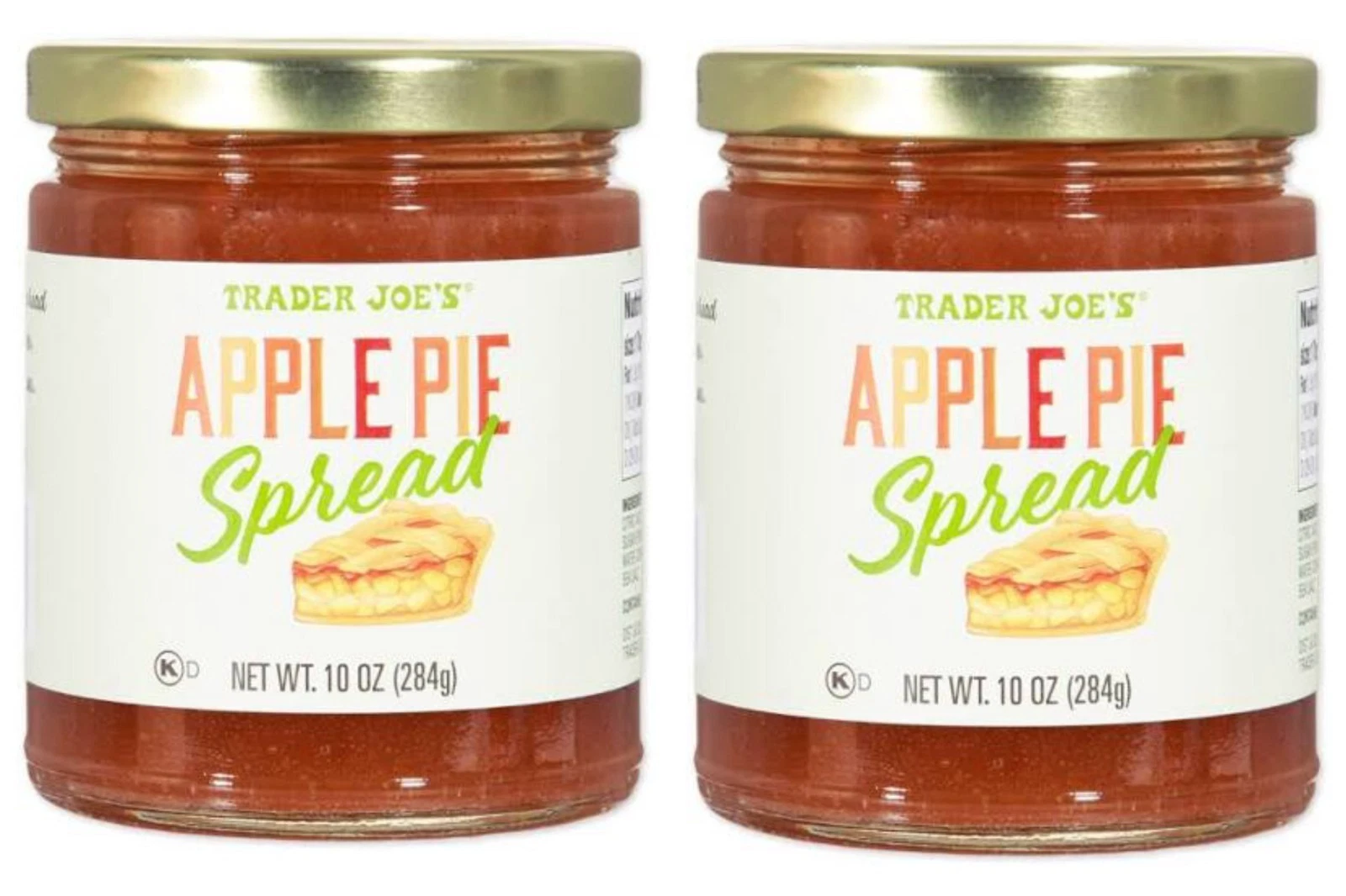 2 Jars of TJ Apple Pie Spread 10 OZ EACH