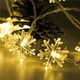 thumbnail image 5 of Naiovety Copo de nieve Cadena de luz Boda Fiesta de Navidad Decoración Lámpara Tira Festivo Decorativo Iluminación Accesorios para jardín Iluminación navideña Blanco Cálido 3 Metros, 5 of 6