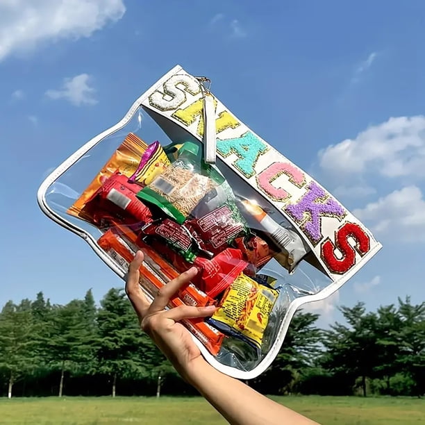 Estuche transparente con cremallera | Organizador de viaje transparente | Neceser impermeable | Almacenamiento de snacks y cosméticos | Estuche portátil para el hogar, viajes y baño