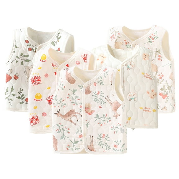 YTDSCS Infant Baby Girls Boys Vest 3M-2Y Fashion Vest for Newborn Waistcoat Close-Fitting Cute Autumn and Winter Sleeveless Tops