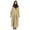 Beige, variant on Bimba Islamic Long Dress With Printed Hijab Scarf Rayon Abaya Maxi Clothes For Muslim Women