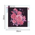 thumbnail image 4 of DIY Rose Butterfly Cross Stitch Color Embroidery needlework Rose Flower Needlework 5D Resin Diamonds Embroidery Painting Picture, 4 of 9