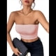thumbnail image 2 of Tops de Tubo para Mujer, Tops Cortos Sin Tirantes, Básicos, Sin Espalda, Sin Mangas, Bandeau, Atuendos Bonitos para Salir de Verano 2025. Rosa L, 2 of 7