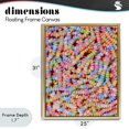 thumbnail image 4 of Stupell Industries Modern Pastel Candy Necklace Gold Floating Frame Canvas Art, 25 x 31, by LISH Creative, 4 of 8