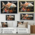 thumbnail image 4 of Designart "Of Colors Fishing Whale wall art I" Animals Floater Framed Canvas Wall Art, 4 of 7