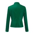 thumbnail image 3 of Vedolay Women's Coat Womens Casual Long Sleeve Open Front Lapel Collar Blazer Jacket,Green XXL, 3 of 5