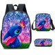 thumbnail image 1 of Nueva Mochila Escolar De 3 Piezas De Stitch De Dibujos Animados/De Escuela Secundaria Primaria Encantadora Para Estudiantes, 1 of 4