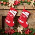 thumbnail image 6 of Sikiie Saying Ho Ho Ho Christmas Stockings,18 Inches Christmas Stockings Xmas Hanging Stockings for Family Christmas Decorations & Gifts, 6 of 7