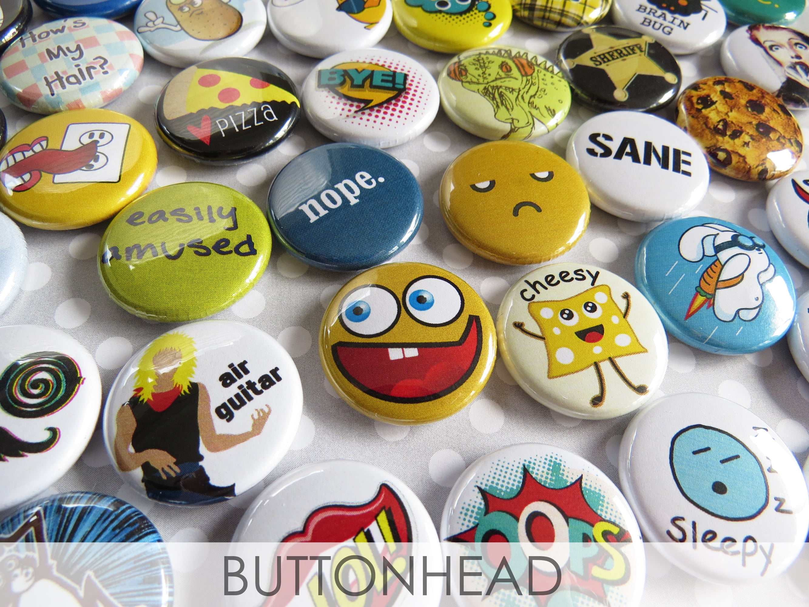 Funny Buttons; As Seen on Tv 1.5 Inch Pin Back Button