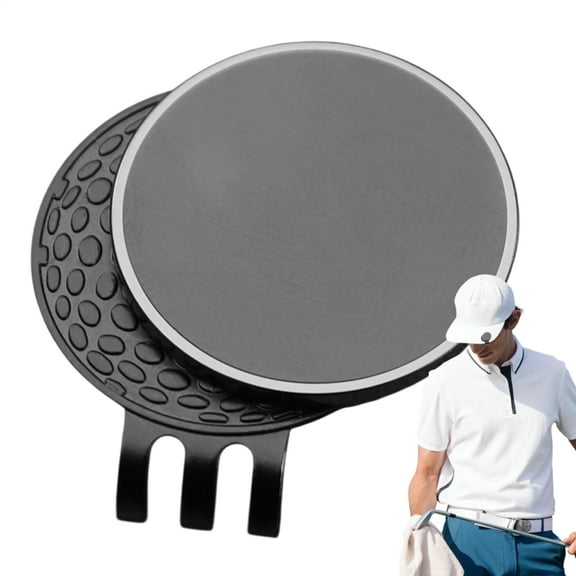 Golf Ball Marker Hat Clip Metal Magnetic Golf Ball Marker Belt And Pocket Clip-On Golf Ball Marker Outdoor Golf Accessories Ball Marker Magnetic for Golf Sport