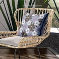 thumbnail image 2 of Sun Flowers Indoor/Outdoor Pillow in Gray Black Pink 26x26, 2 of 4