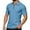 Light Blue, variant on Gyexs Mens Polo Shirts Short Sleeve V Neck Slim Fit Polo T-Shirt Casual Business Regular Fit Collar Golf Shirts Summer Clothes Grey, Size XL