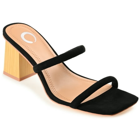 

Journee Womens Henrietta Tru Comfort Foam Open Square Toe Block Heel Dress Sandals