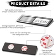 thumbnail image 2 of cvtubhi Clean Dirty Dishwasher Magnet Sign   Round Cleaning Dishwasher Sign with Clean  Dirty  Running and Empty Options  Dishwasher Magnet Clean Dirty Sign Easy to Read  Fashion Kitchen, 2 of 7