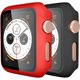 thumbnail image 1 of (2 Pack) Hard Case for Apple Watch 42mm Series 1 with Screen Protector, Full-Body Protective Bumper Case Cover for iWatch Series 3/2/1, Black/Red, 1 of 5