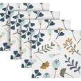 thumbnail image 5 of GZHJMY Leaves Branch Cloth Napkins Set of 6, Reusable Washable Polyester Dinner Napkins for Family, Restaurant, Wedding, Party Decor 20 x 20 Inch, 5 of 7