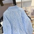 thumbnail image 4 of Sudadera con cremallera,Camiseta de verano de manga larga con cuello redondo para mujer, corte cómodo e informal, mezcla de algodón suave, largo regular para usar en casa, sopatenor, 4 of 7