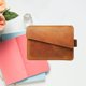 thumbnail image 3 of Tarjetero, Tarjetero de material cuero para mujer, Tarjetero para hombre, Cartera hecha , Tarjetero para hombre, Cartera para tarjeta con bolsillo Amarillo claro, 3 of 7
