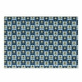 thumbnail image 1 of Yellow and Blue Cutting Board, Simplistic Flower Silhouettes Botanical Thriving Garden with Grunge Effects, Decorative Tempered Glass Cutting and Serving Board, Small Size, Multicolor, by Ambesonne, 1 of 1